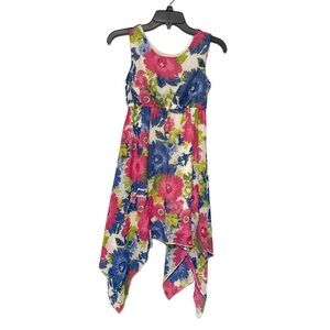 1989 Children’s Place Asymmetrical High Low Floral Dress - Size Girls L (10/12)